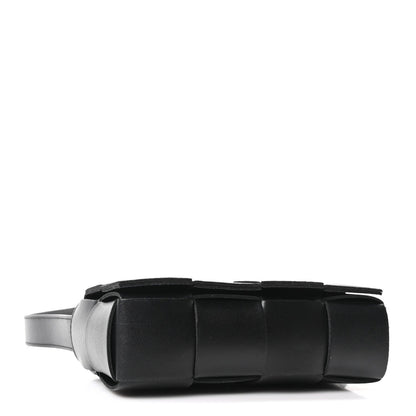 Nappa Maxi Intreccio The Belt Cassette Bag Black