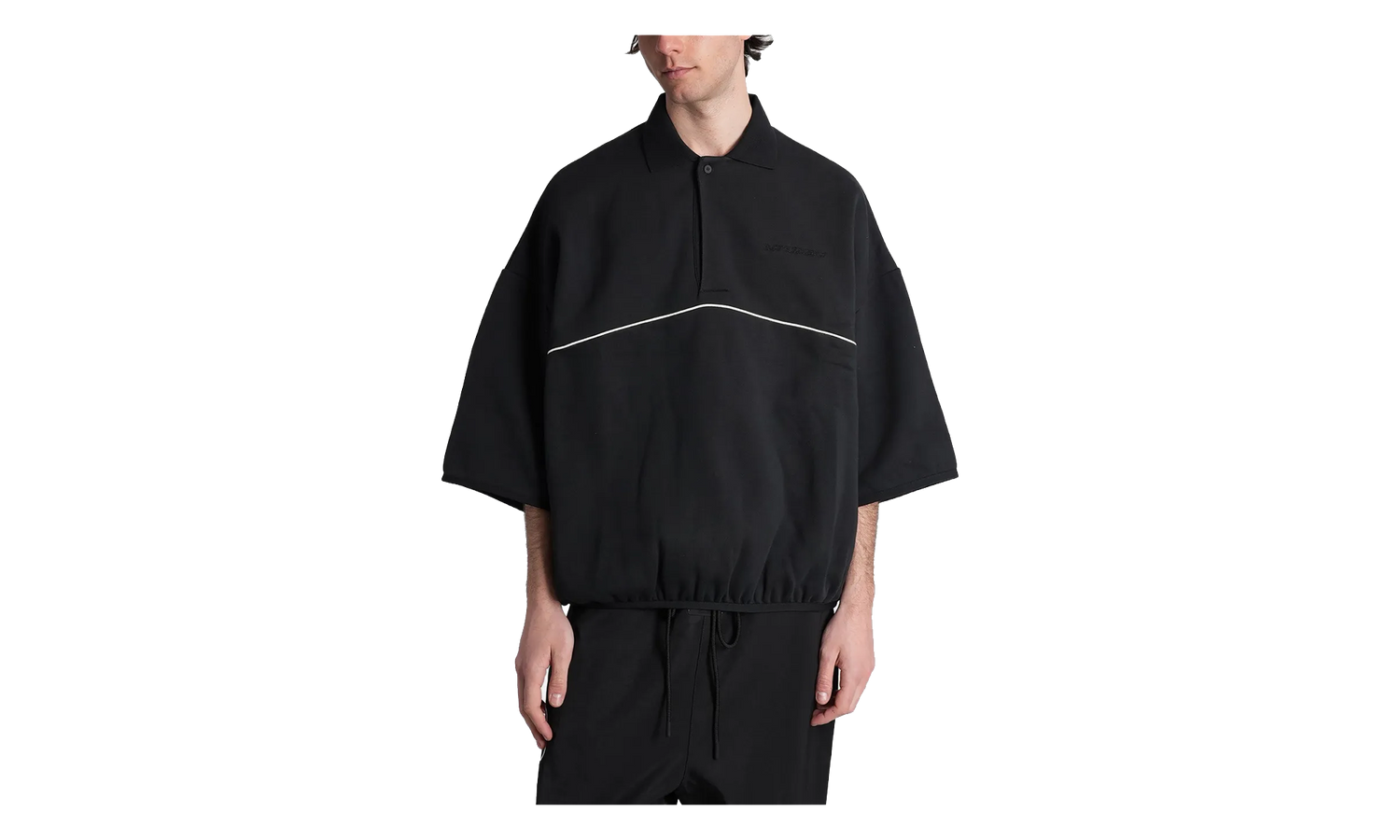 Active Trace Quarter Sleeve Modern Polo "Vintage Black" 192SP264301F
