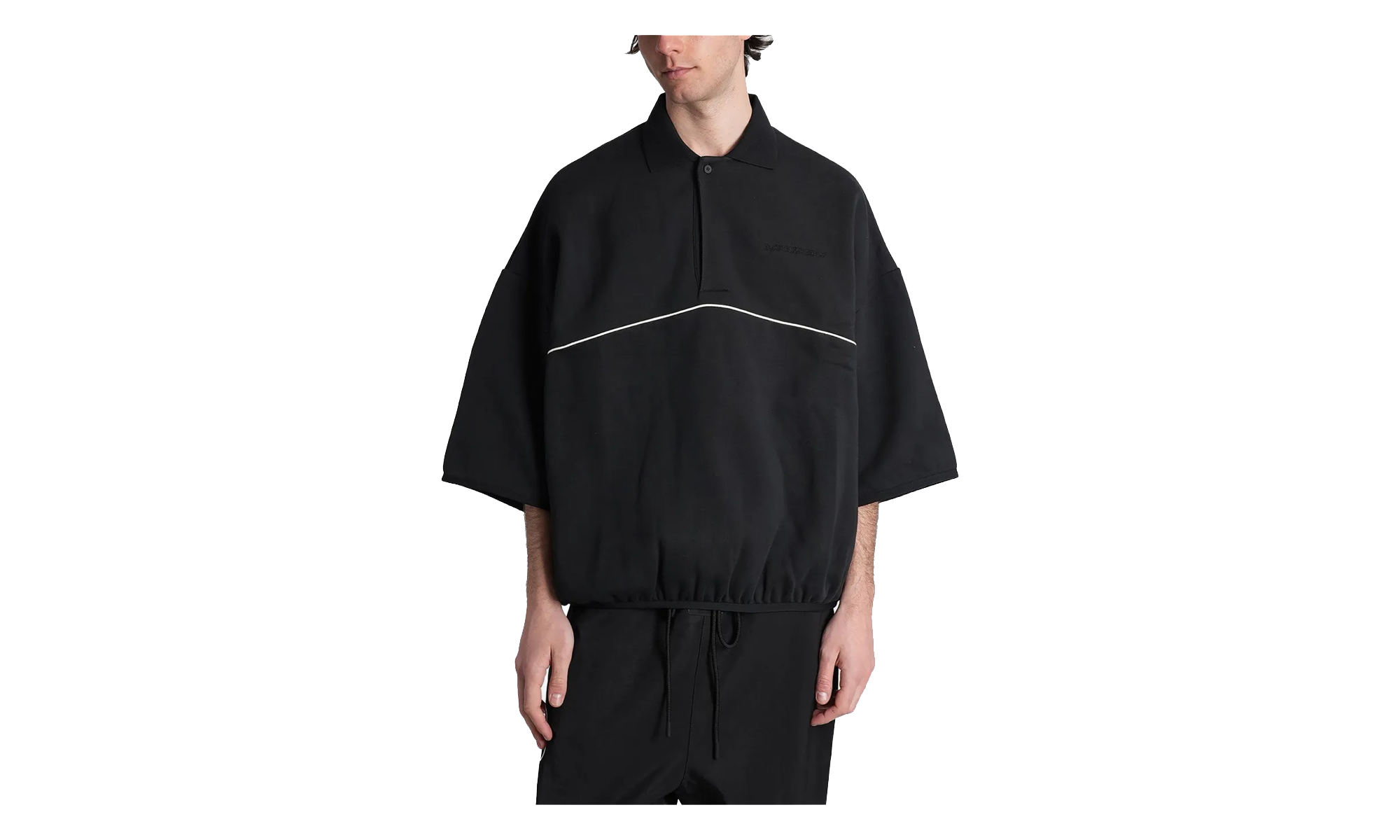 Active Trace Quarter Sleeve Modern Polo "Vintage Black" 192SP264301F