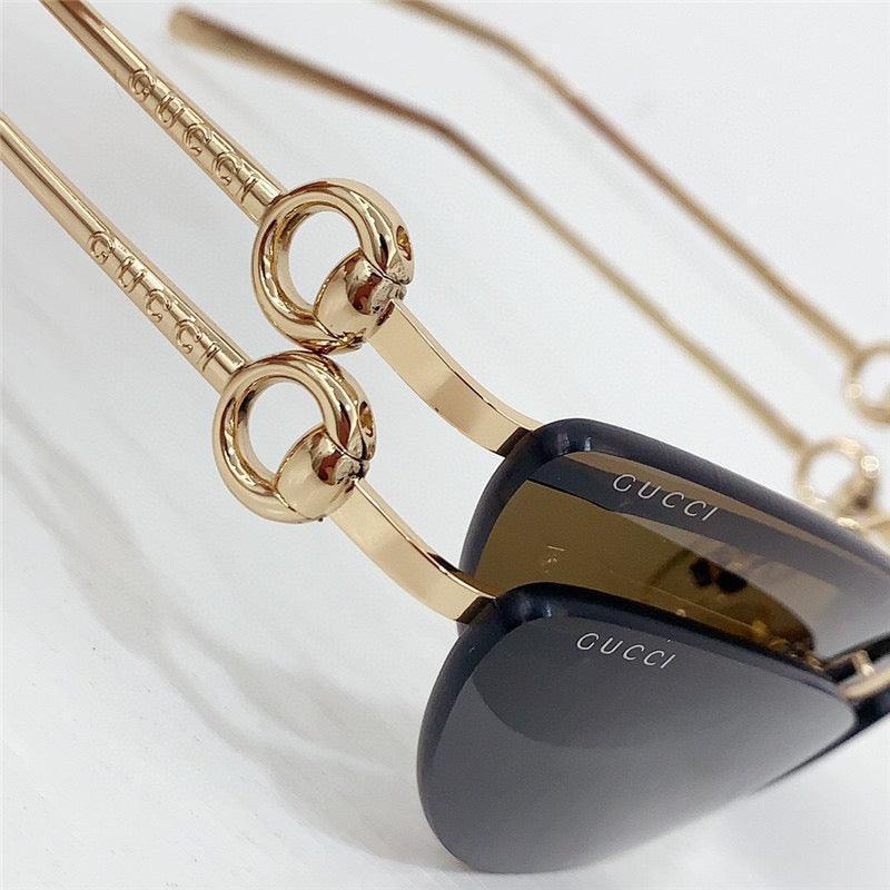 GUCCI Rectangular Frame 2024 in metal frame New Season GG1701 Sunglasses  ✨