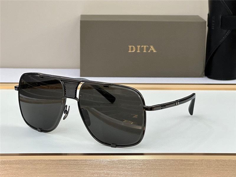 DITA MACH-FIVE Rose Gold-Gold-Brown Unisex Clear Sunglasses 🔱