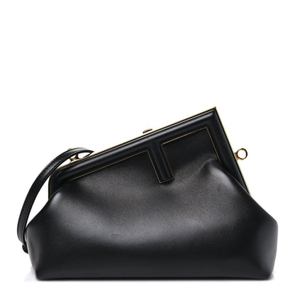 Shiny Nappa Small Fendi First Black Black