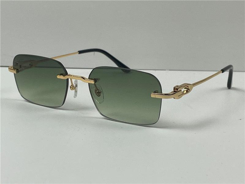 CARTIER  CT0290  Gold-Silver Men's Sunglasses 👑