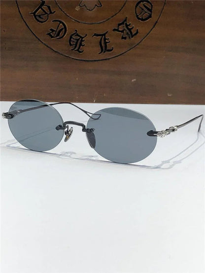 Chrome Hearts SINNERGASM oval round tinted Sunglasses✨