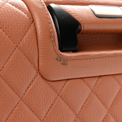 Calfskin Quilted Coco Case Trolley Pink