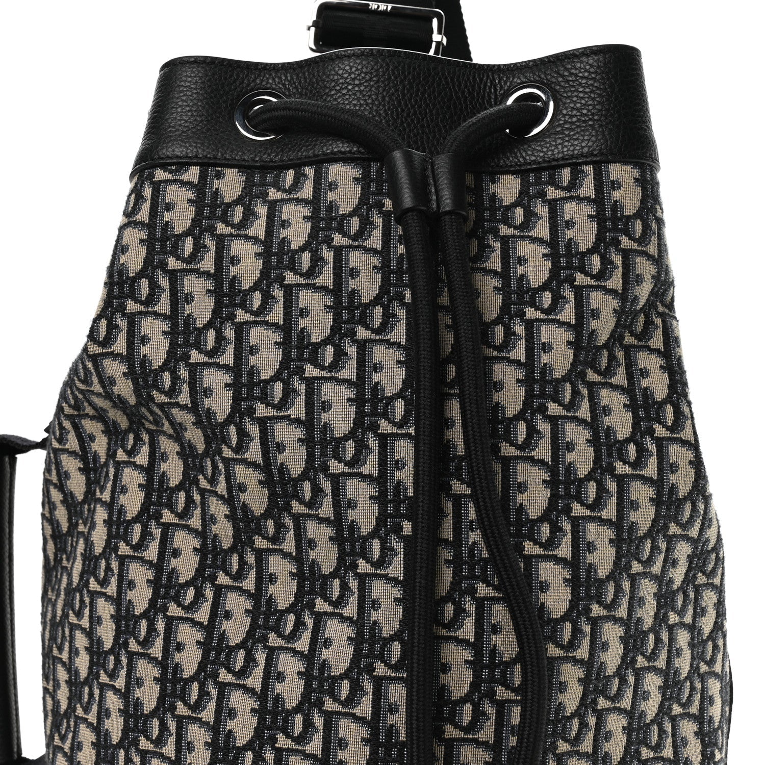Oblique Convertible Drawstring Sling Bucket Backpack Black Multicolor Black Multicolor