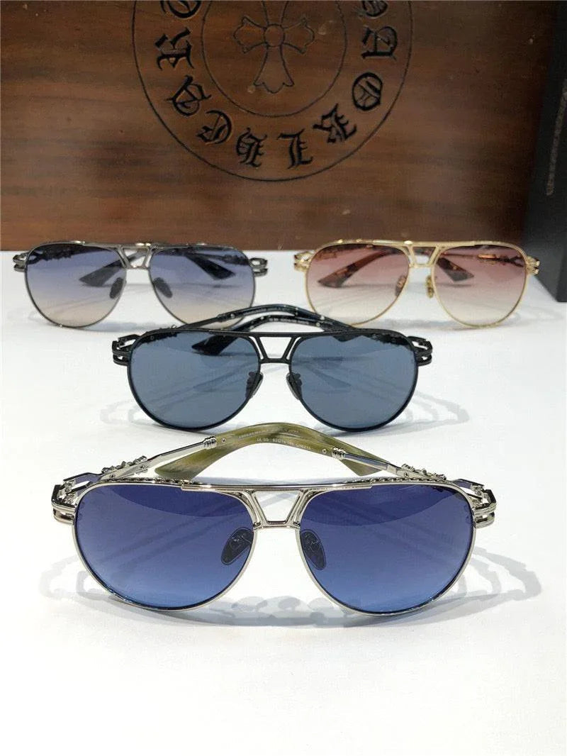Chrome Hearts Aviator Sunglasses 60mm-4 STYLE🔱