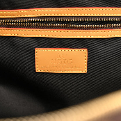 X NIGO Reverse Monogram Stripe Keepall Bandouliere 50 Brown