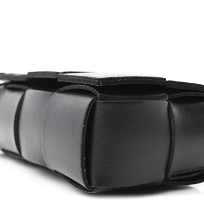 Nappa Maxi Intreccio The Belt Cassette Bag Black