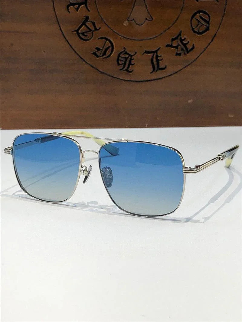 Chrome Hearts 8229 Metal-Acetate Aviator Sunglasses⚜️