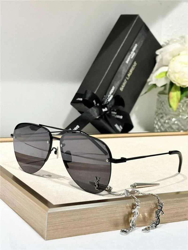 YSL Saint Laurent 11M Classic Sun Aviator Unisex Sunglasses ✨