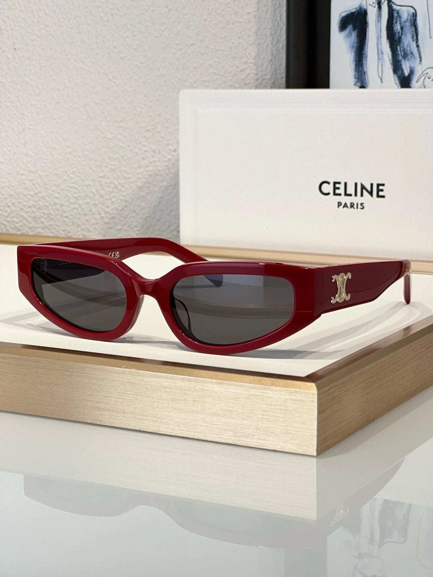CELINE Eyewear 40269U Triomphe cat-eye Women&