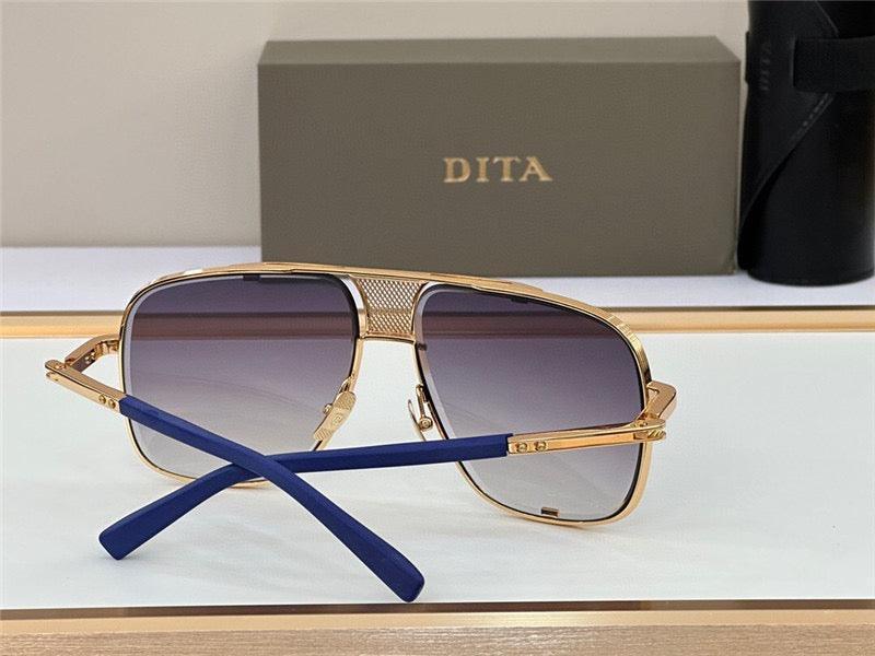 DITA MACH-FIVE Rose Gold-Gold-Brown Unisex Clear Sunglasses 🔱
