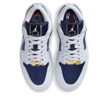 Air Jordan 1 Low SE ‘Football Grey White Gym Red Midnight Navy’