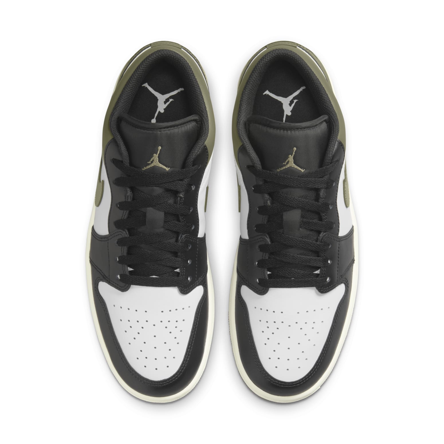 Air Jordan 1 Low ‘Black White Medium Olive’