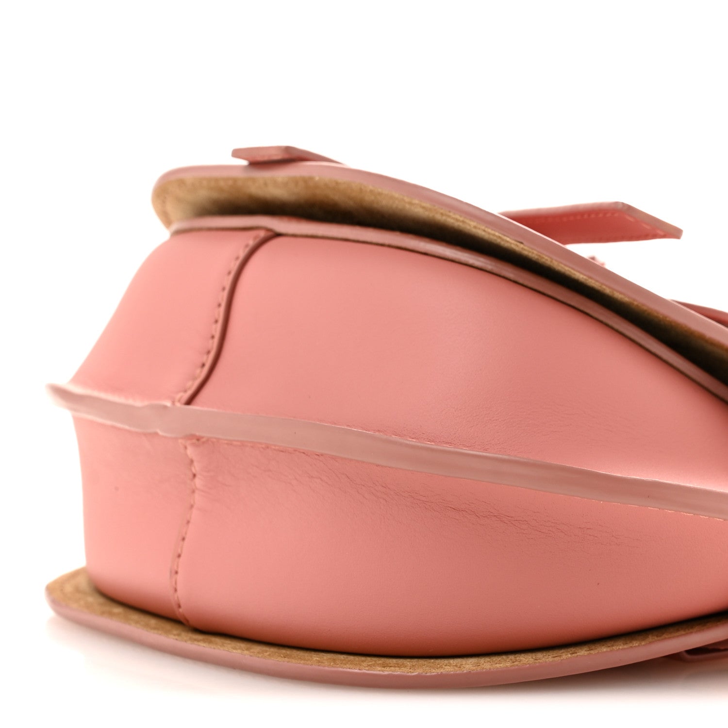 Calfskin Jacquard Mini Gate Dual Bag Peach Bloom