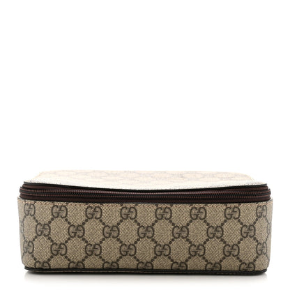 GG Supreme Monogram Mini Packing Cube Beige Ebony New Acero