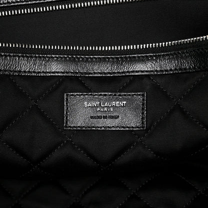 Calfskin Quilted ES Giant Travel Bag Black