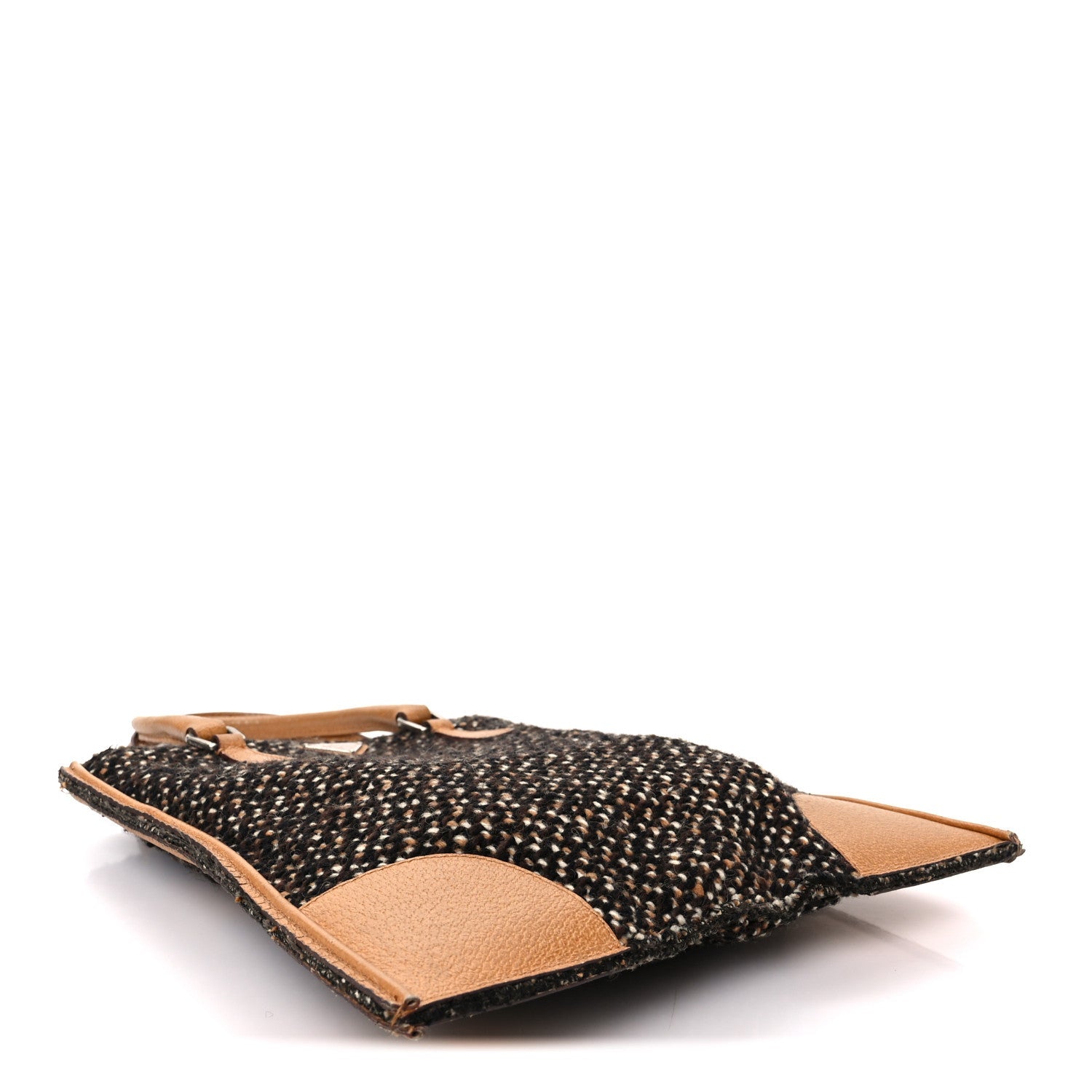 Stuoia Tweed Cinghiale Tote Marrone