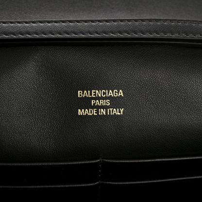 Smooth Calfskin Small Bel Air Clutch On Strap Black Black