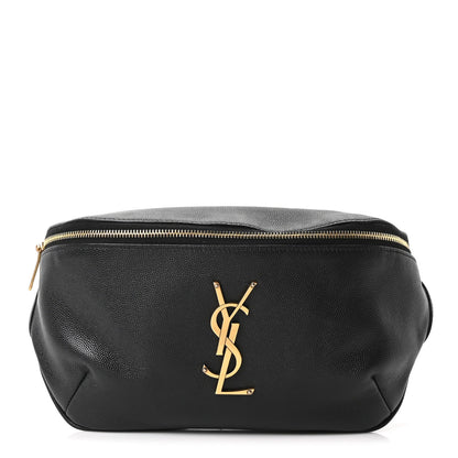 Grain De Poudre Monogram Belt Bag Black