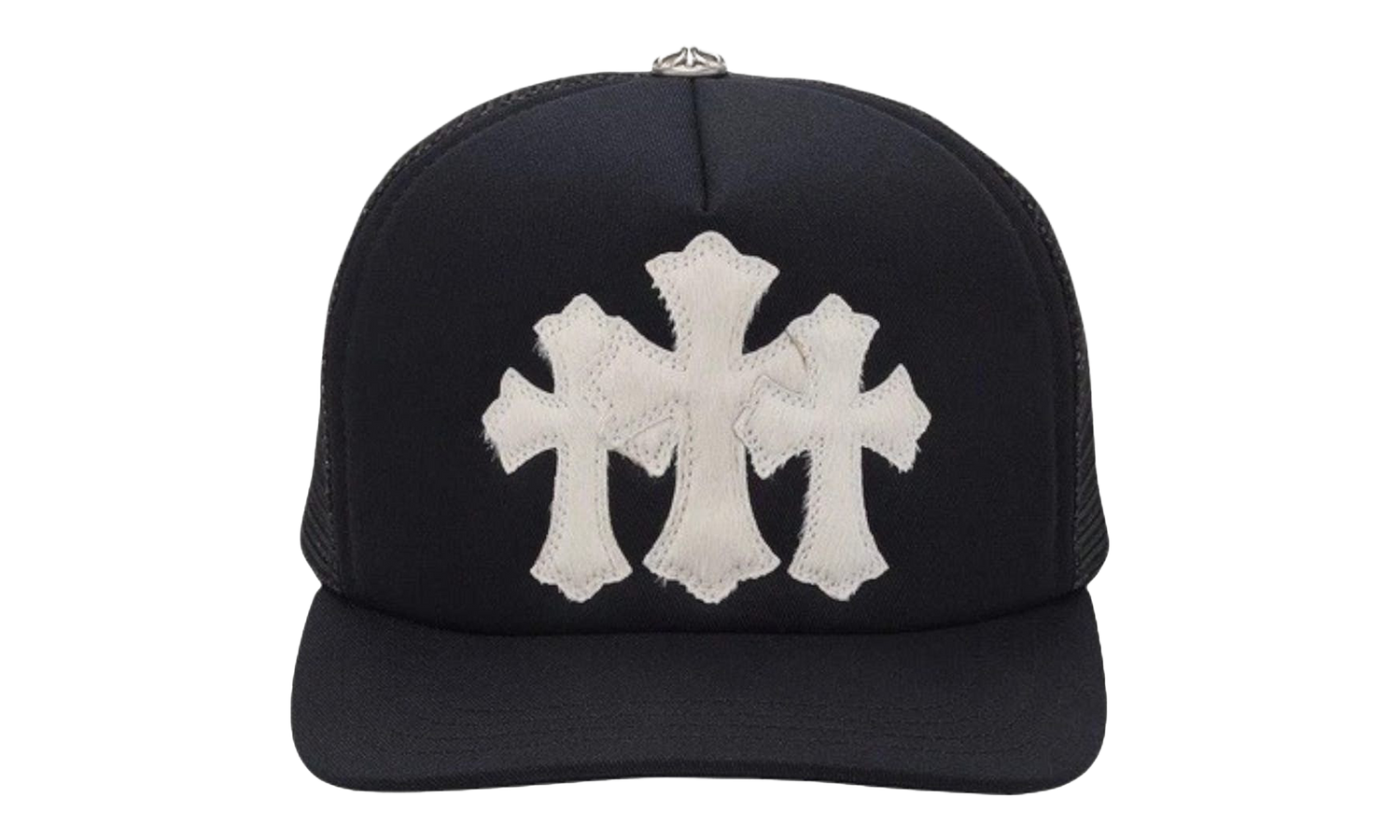 Triple Cross Cemetery Hat "Black - Calfskin/Mohair" CHRM0635