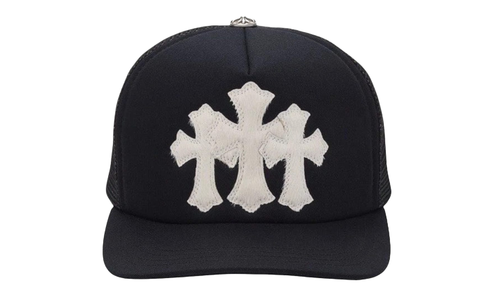 Triple Cross Cemetery Hat "Black - Calfskin/Mohair" CHRM0635