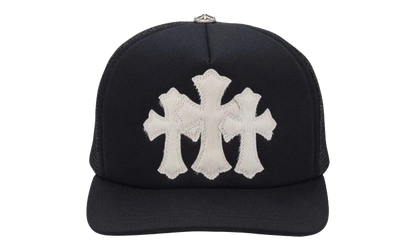 Triple Cross Cemetery Hat "Black - Calfskin/Mohair" CHRM0635