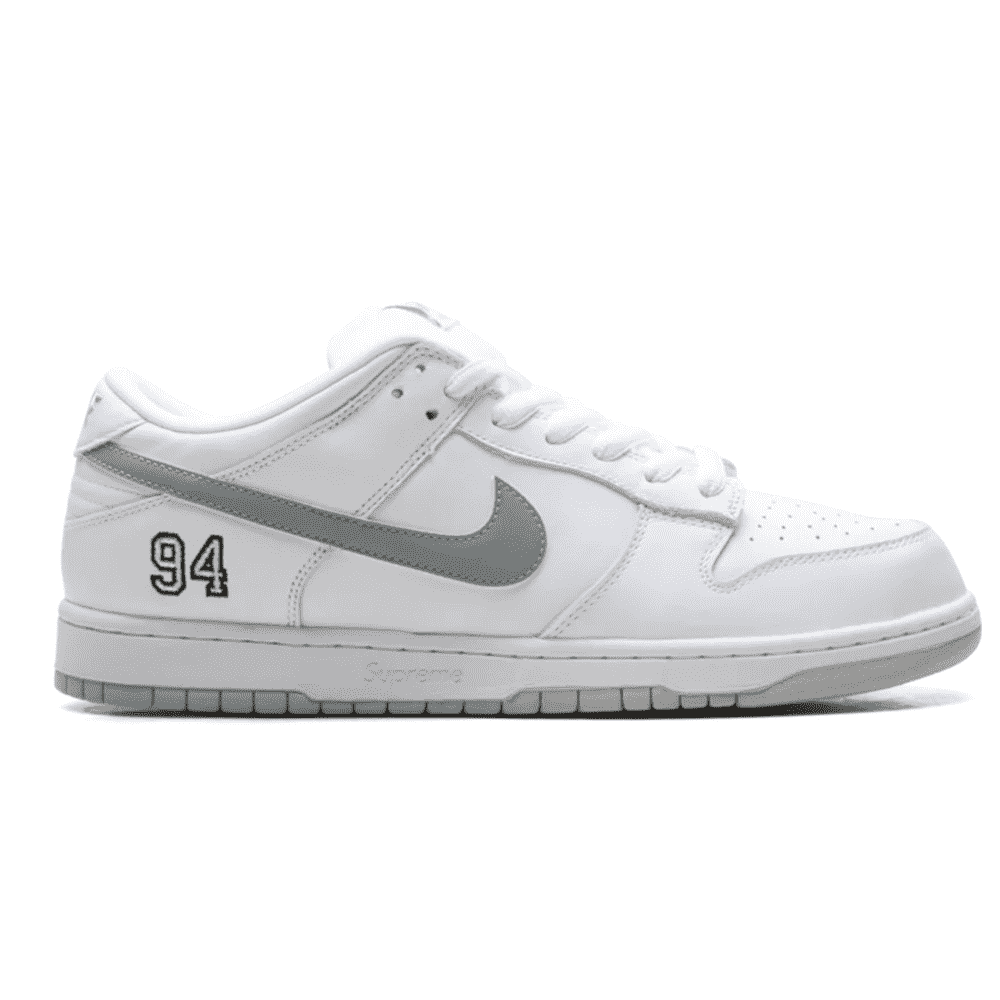 SB Dunk Low “Supreme – White” Secondary image