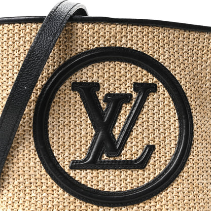 Raffia Petit Bucket Black