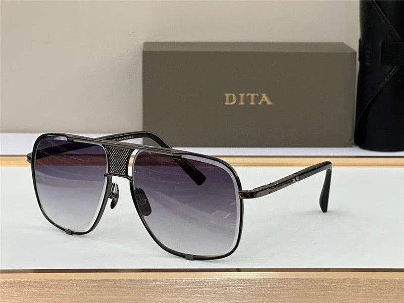 DITA MACH-FIVE Rose Gold-Gold-Brown Unisex Clear Sunglasses 🔱