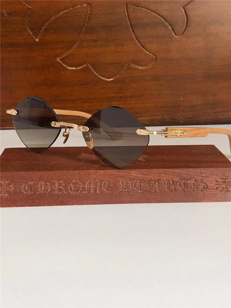 Chrome Hearts DEEP III 3 Rhombus Zeiss Lens Unisex Sunglasses⚜️