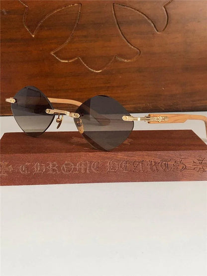 Chrome Hearts DEEP III 3 Rhombus Zeiss Lens Unisex Sunglasses⚜️