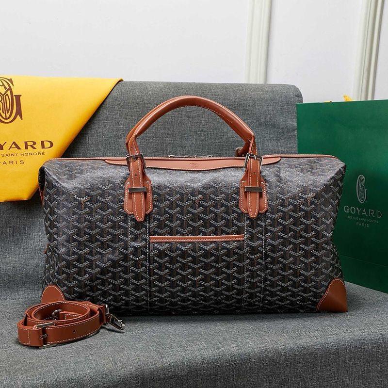 Goyard Boston 50 Bag In Goyardine Canvas Travel Bag Luggage ✨