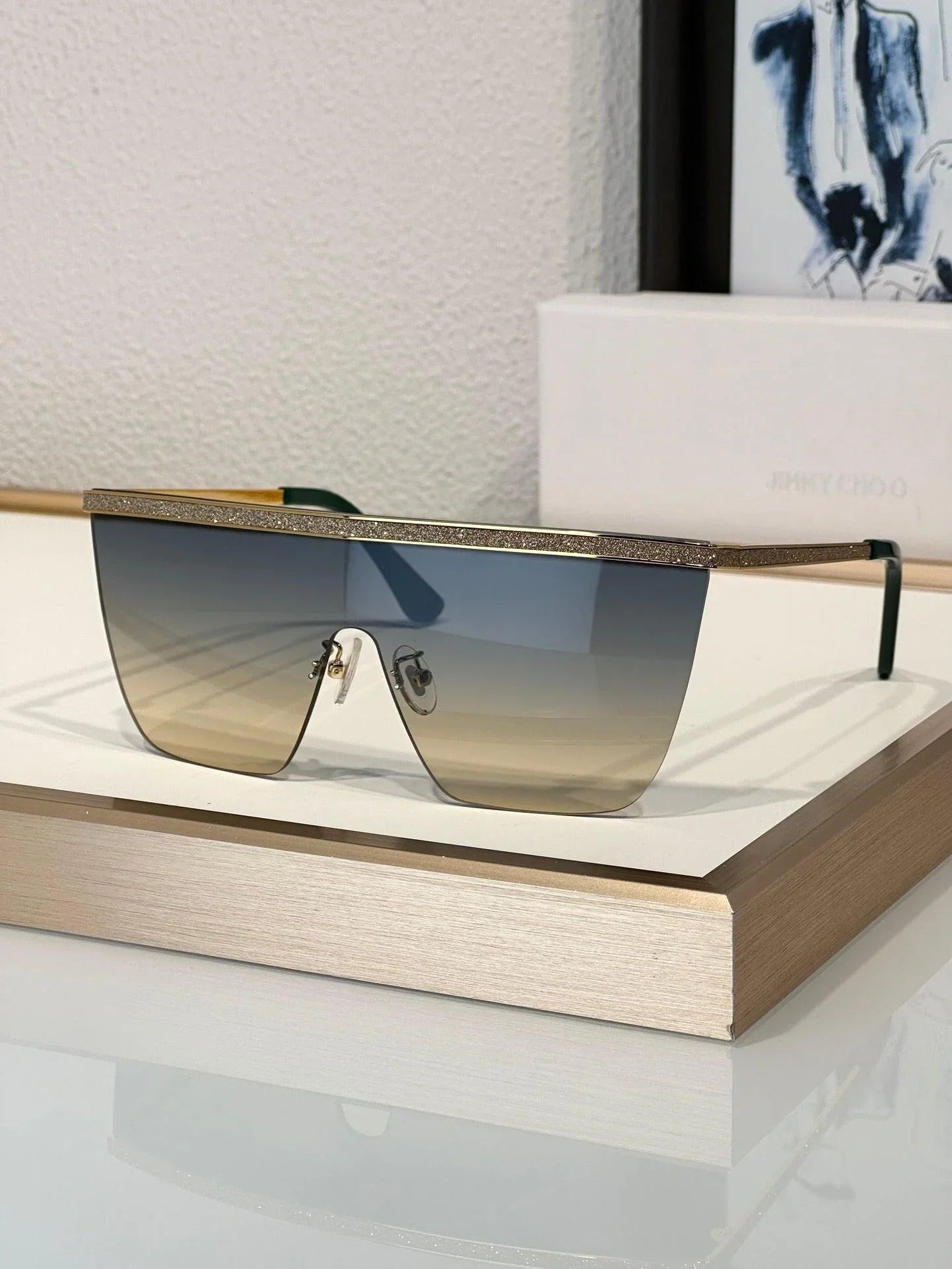 Jimmy Choo Leah Mask oversize-frame Sunglasses Women's ✨