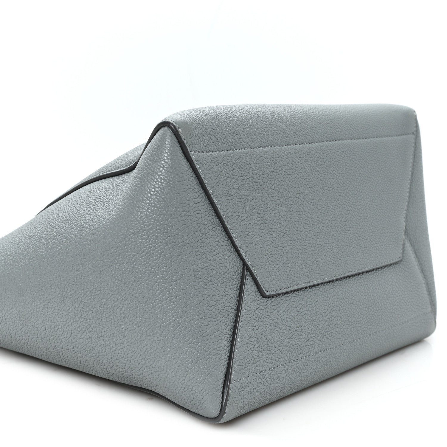 Soft Grained Calfskin Sangle Bucket Bag Storm