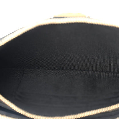 Lambskin Quilted Small Boy Clutch With Chain Black