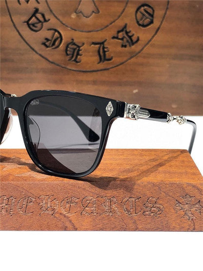 Chrome Hearts Sunglasses Frame Call Melice -Black-Gold-Silver ✨