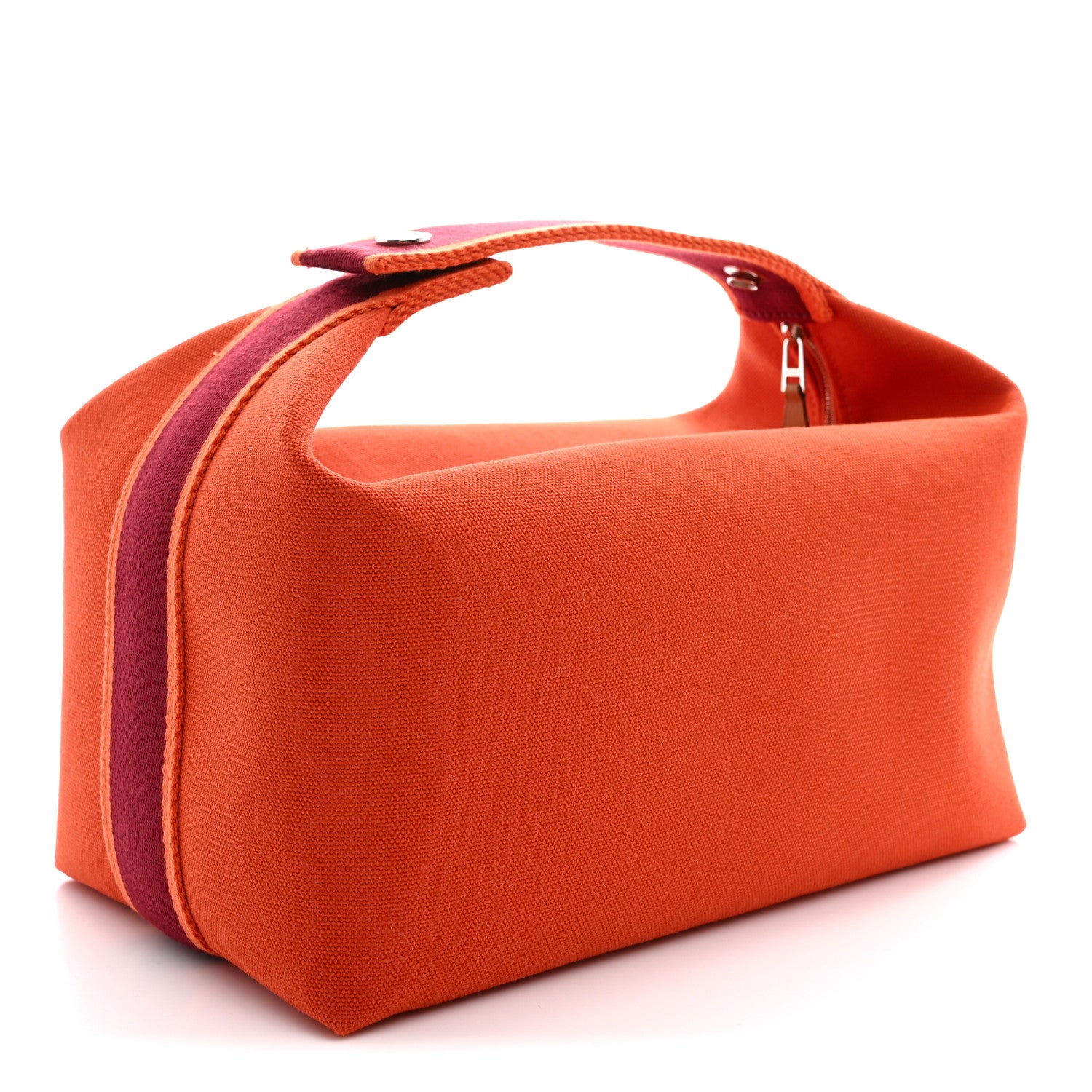 Canvas Large Bride-A-Brac Pouch Orange Feu Burgundy Orange Feu Burgundy