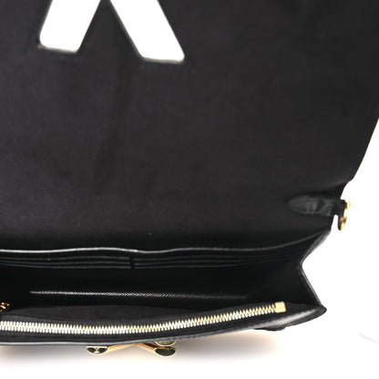 Epi Twist Belt Chain Wallet Black