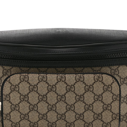 GG Supreme Monogram Large Belt Bag Beige Ebony Black