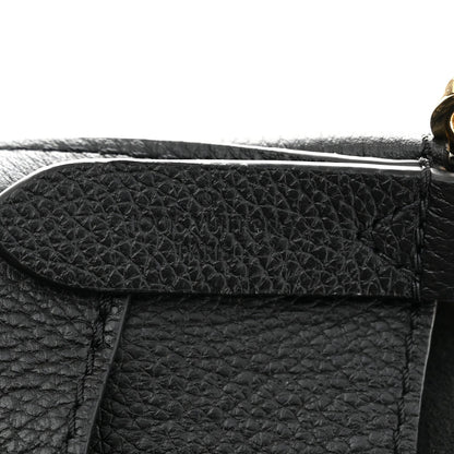 Calfskin Lock and Walk Bucket Black