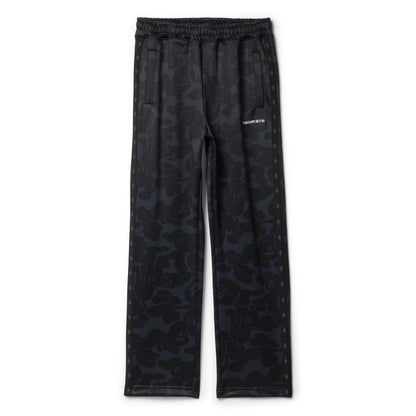 A Bathing Ape Solid Camo Bathing Ape Logo Relaxed Fit Sweat Pants (Black)