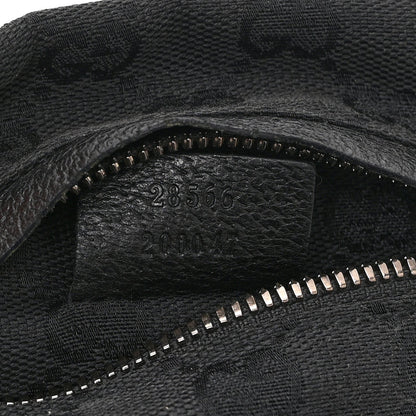 GG Monogram Double Pocket Belt Bag Black