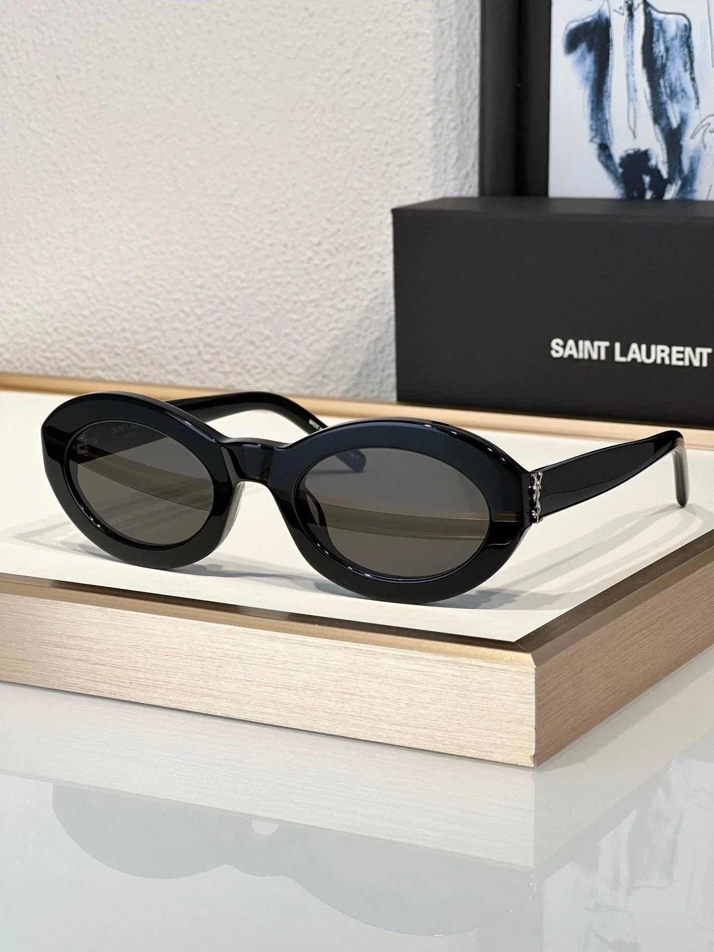 YSL 2024 Saint Laurent Women's Cat Eye SL M136 Sunglasses-7 Colors ✨