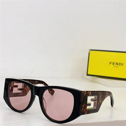 Fendi BAGUETTE FE 40109 I 01A Oval Sunglasses Women&