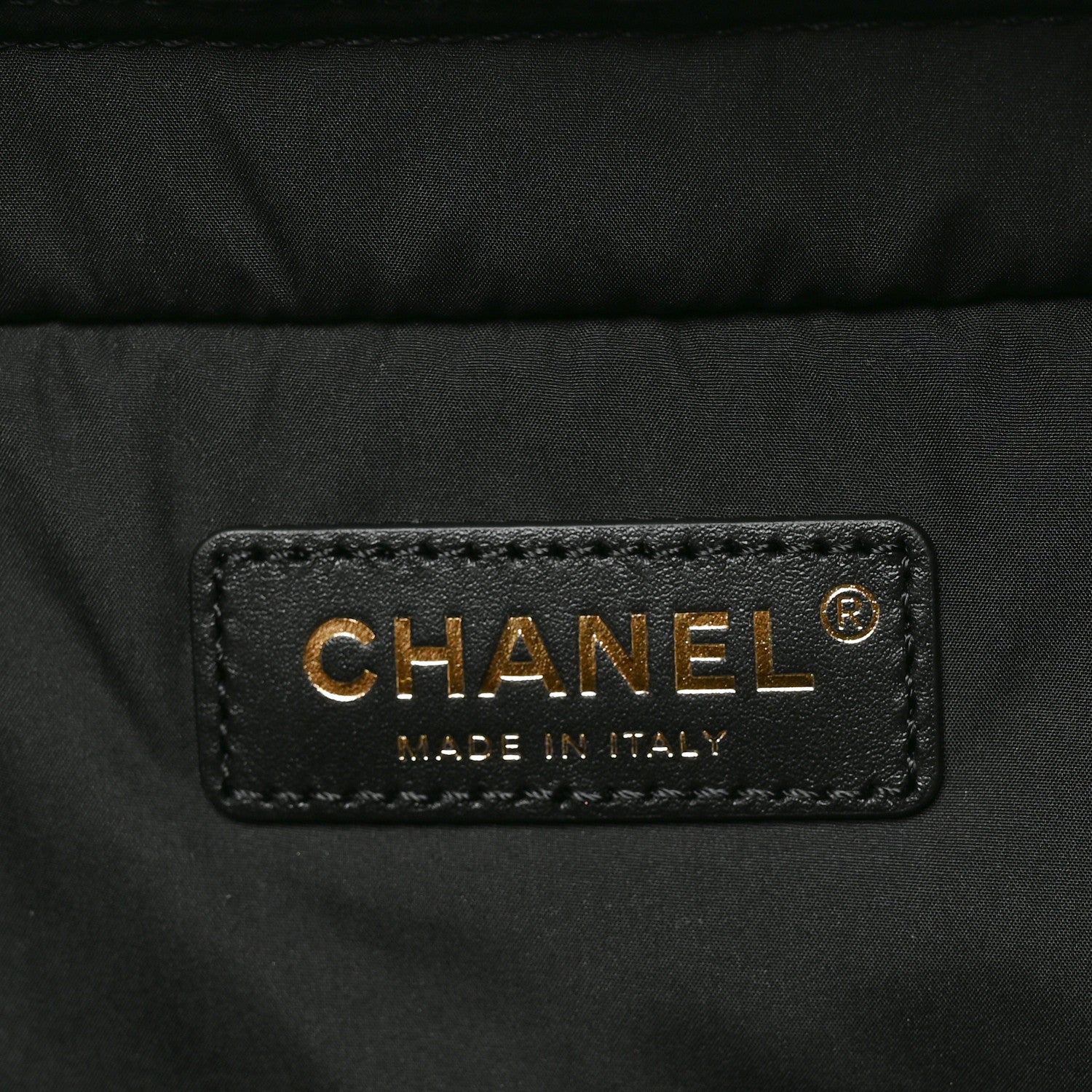 Shiny Grained Calfskin Quilted Travel Bowling Bag Black