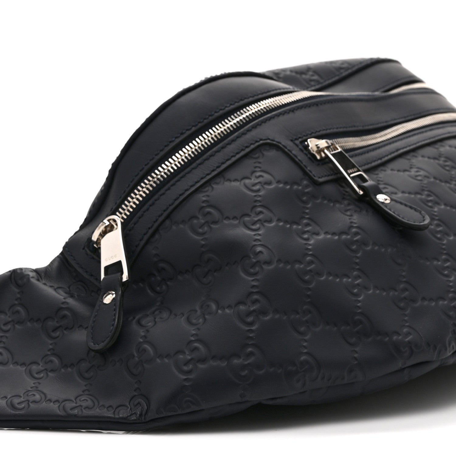 Guccissima Web Belt Bag Navy