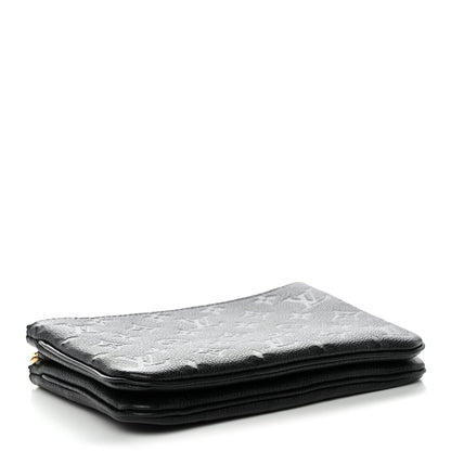 Empreinte Double Zip Pochette Black