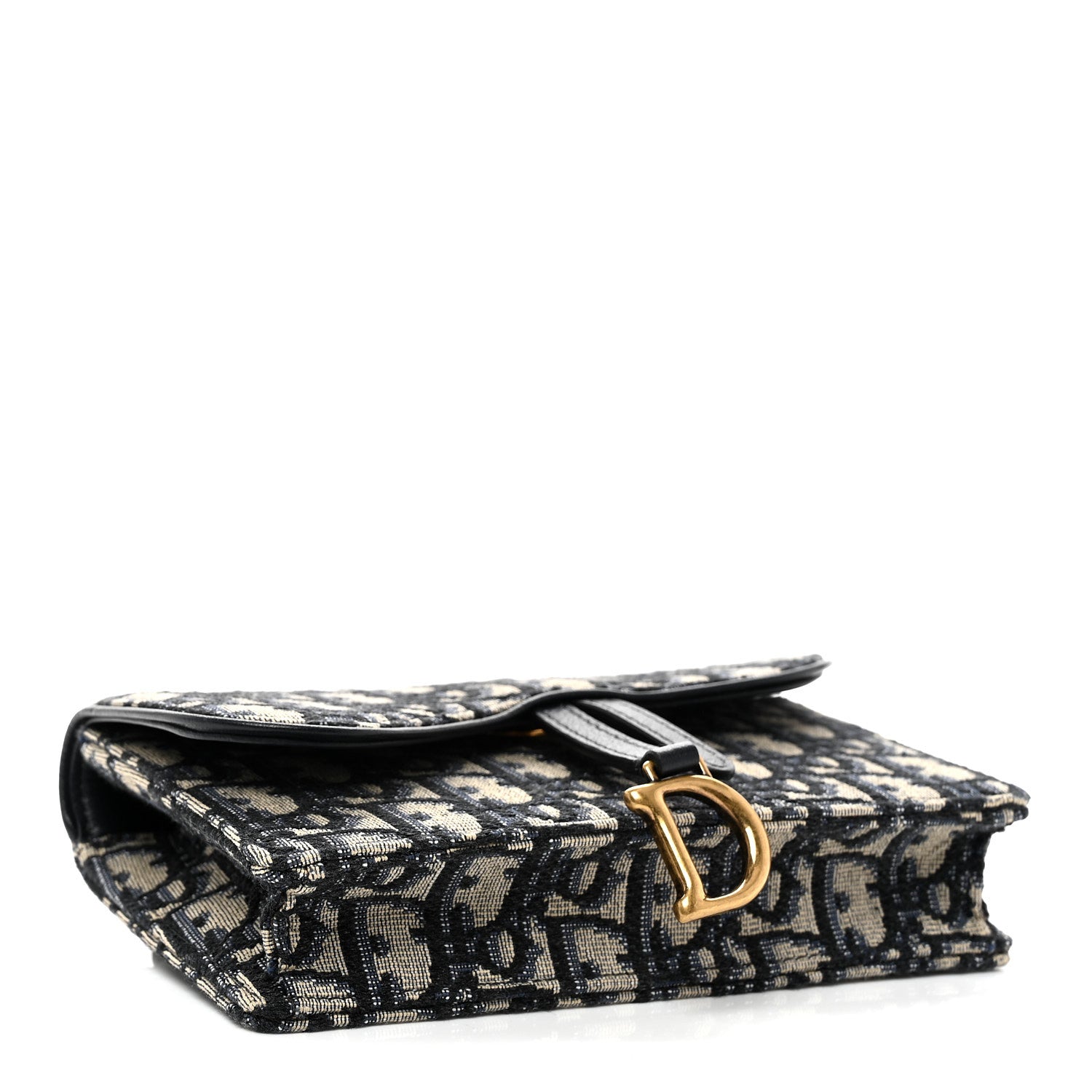 Oblique Saddle Belt Bag Blue